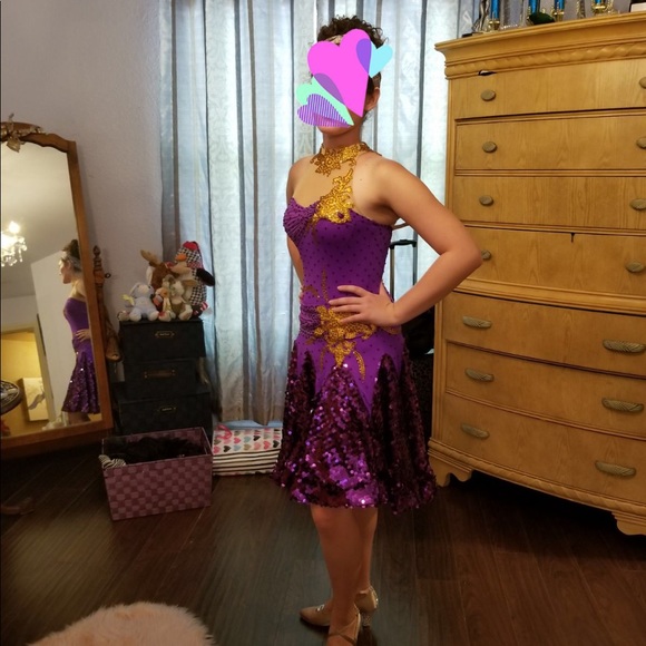 SOLD 🌸Rhythm/LatinBallroom IceDance Comp Dress - Picture 2 of 3
